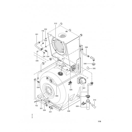 Pièce détachée Viessmann Grundgerät Vitodens 333 WS3A 26kW GB n° 72...