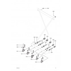 Support de montage à encastré