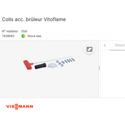 Colis acc. brûleur Vitoflame